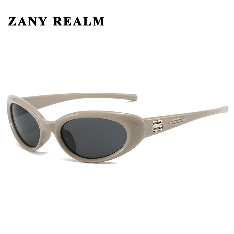 2024 fabricantes nuevas gafas de sol retro de sentido premium Y2K ovaladas gafas de sol de ojo de gato europeas y americanas al por mayor transfronterizas