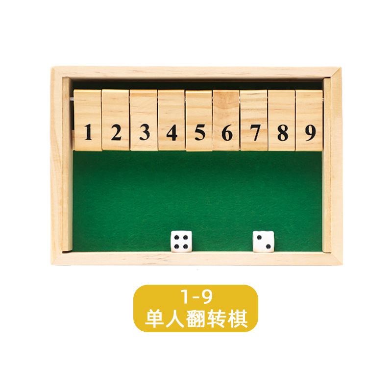 Ajedrez multifacético para niños Ajedrez de cuatro lados Barra de dados Juego de mesa de madera Juego de mesa interactivo entre padres e hijos