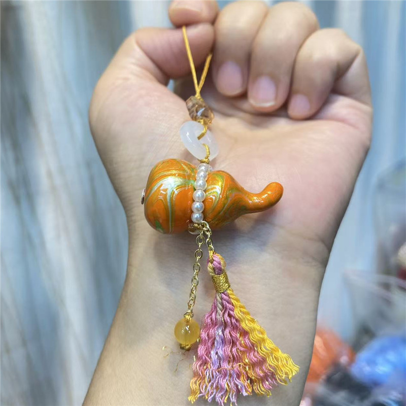 大漆葫芦手工编绳流苏汽车挂件钥匙挂包包挂景区同款非遗饰品批发|undefined