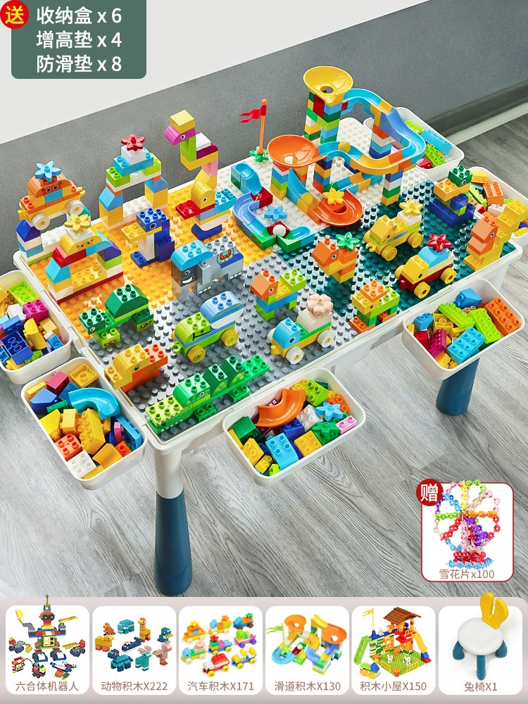 Construction Playset Universal Brainteaser, Building Table for Kids 3–6 yrs — Multi-size Kits (2–104 cm)
