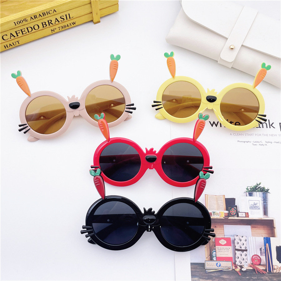 Cute Rabbit Children's Cartoon Sunglasses Trendy Aviator Sunglasses for Boys and Girls, Children's Sun Glasses, Adorable Kids, Cross-border Version