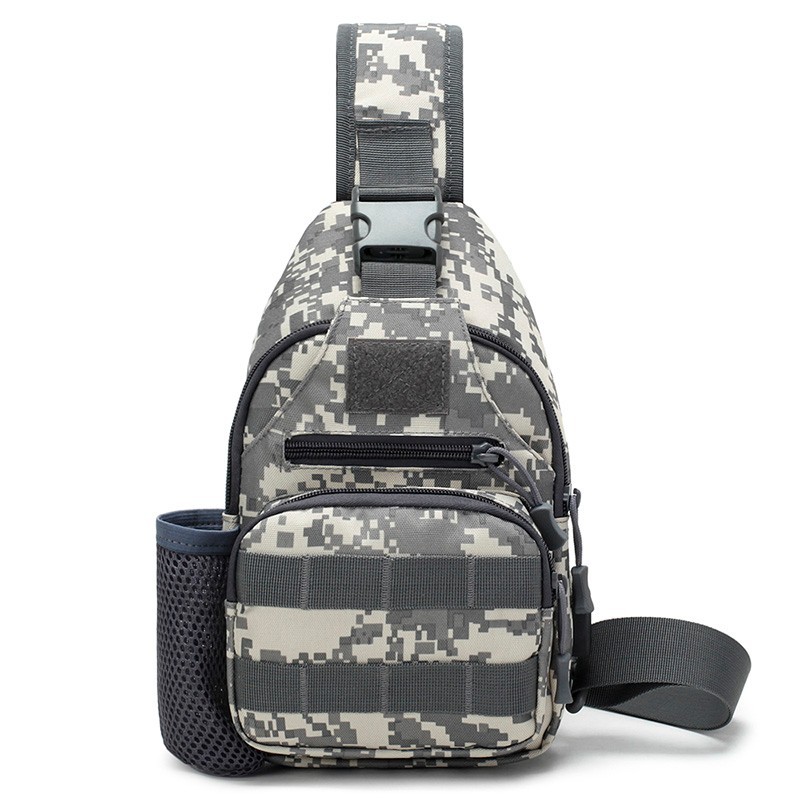 Bolso de pecho de los hombres crossbody bolsa de camuflaje multifuncional mochila táctica al aire libre crossbody bolsa de lona ocio deportes bolsa Luya
