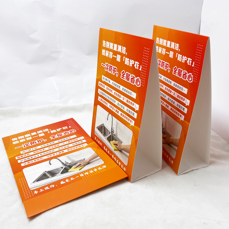 Customized Event Triangular Table Cards, Table Cards, Corporate Promotional Table Cards, Design and Printing, Single Copper Paper Table Cards Manufacturer