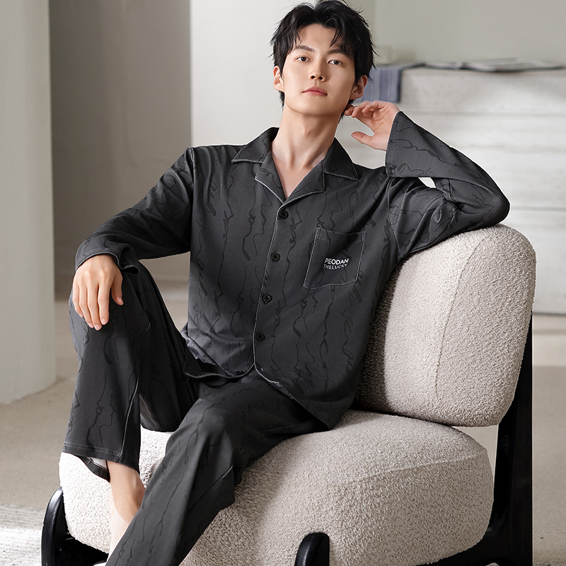 Y71008 순면 남성용 라운드넥 긴소매