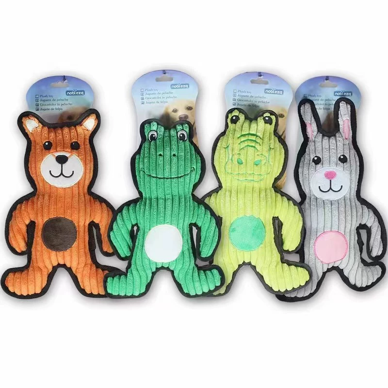 Игрушка-рэгдолл для домашних животных, устойчивая к укусам и издающая звуки интерактивная обучающая игрушка, игрушка для снятия скуки для собак Тедди, золотистый ретривер, игрушка для прорезывания зубов для собак