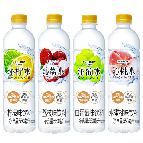 SUNTORY Suntory Qinpu water 550ml*15 bottles full box Qinli water Qinlei fruity beverage wholesale