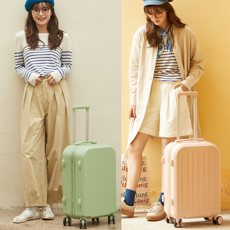 Fresh luggage Women's Japanese trolley case Men's durable student universal wheel password suitcase leather case