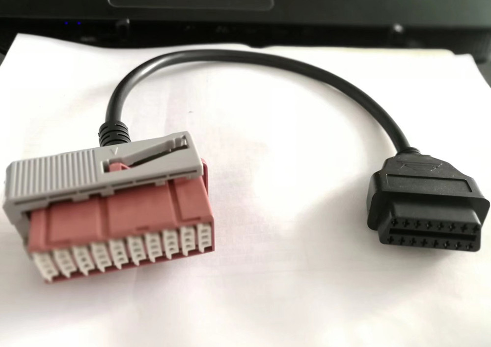 PSA 30pin cable 适用标致雪铁龙检测仪老车转接线