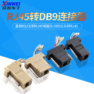 RJ45�DDB9�B���� ֱ�Nrs232�DRJ45��X�^ DB9���^�DRJ45