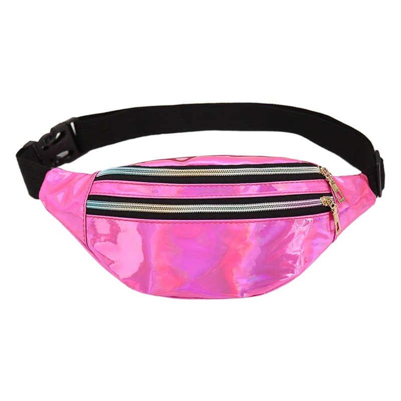 Running Laser Waist Bag for Women, Cross-Body Chest Bag, Reflective Outdoor Beach Bag, Personalized Cashier Bag, Waterproof Waist Bag for Women