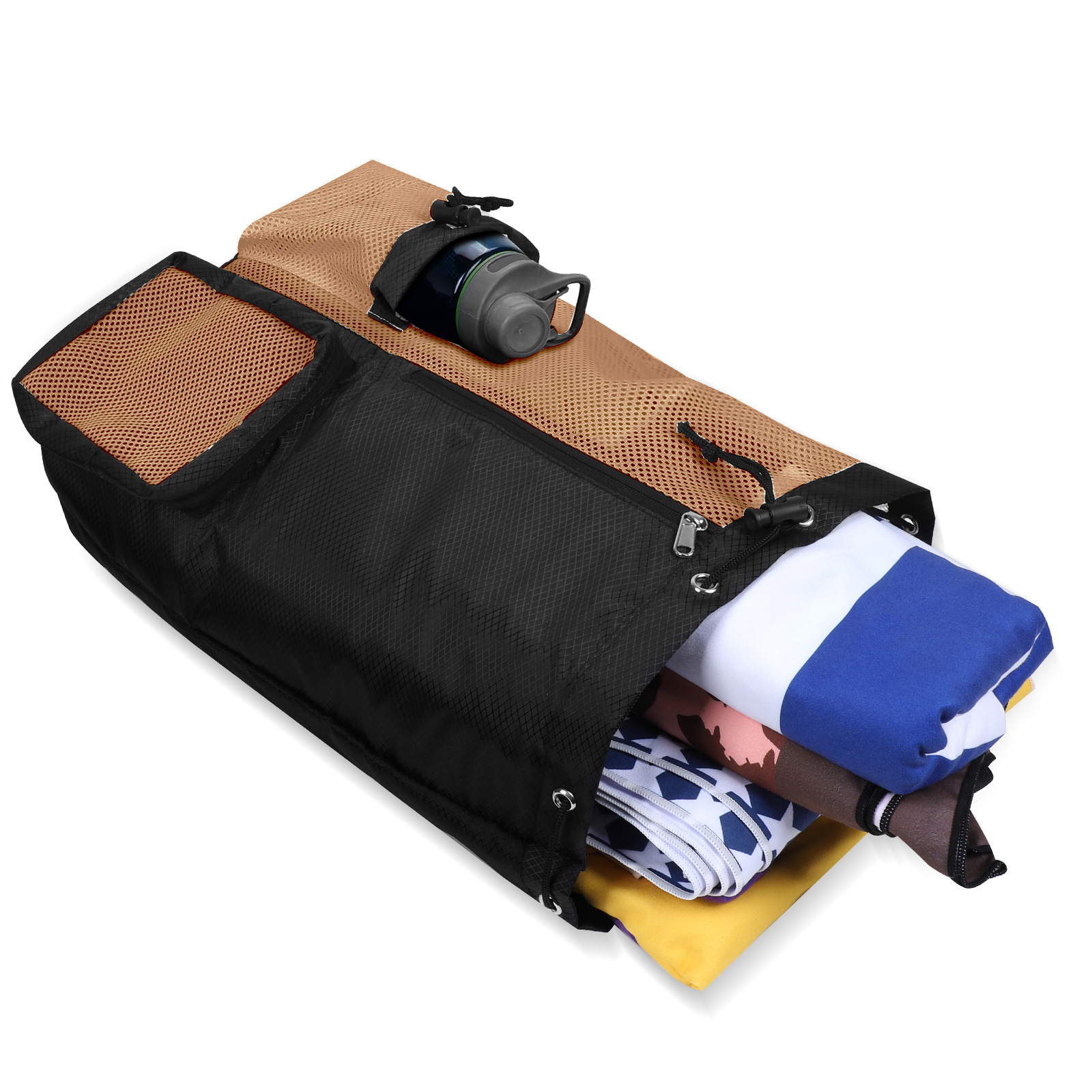 Nueva bolsa de natación con cordón de malla, bolsa impermeable, mochila de playa, bolsa de gimnasio y para equipo, de secado rápido