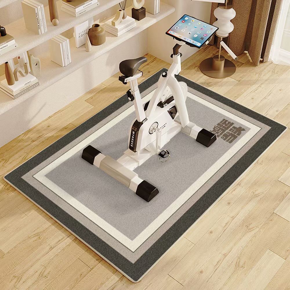 Simple and High-End Three-Proof Loop Pile Carpet for Living Room, Sports-Resistant, Dirt-Resistant, Easy to Maintain, Bicycle Floor Mat, Home Leisure Area, Wear-Resistant Foot Mat