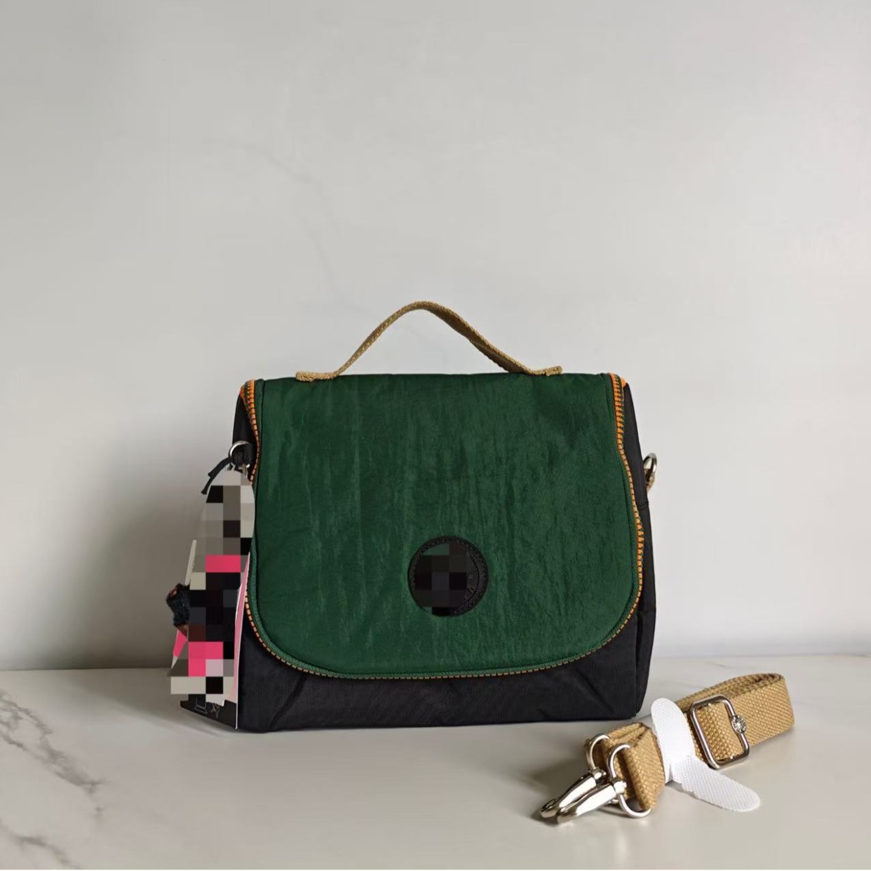 2026Kip Monkey Insulated Lunch Box Bag K10232 Crossbody Handbag Lightweight Ki1733 Can Be Attached to a Trolley Case