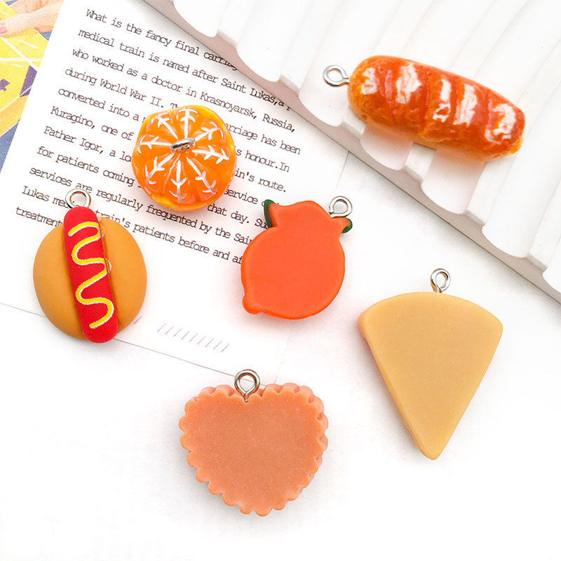 1 Piece Resin Fruit Pendant display picture 3