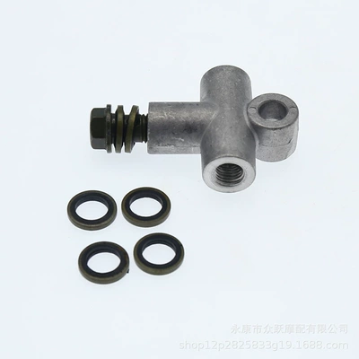 Motorcycle Electric Tricycle Double Disc Brake Oil Pipe Tee Joint Double Caliper Brake Oil Pipe Tee Adapter