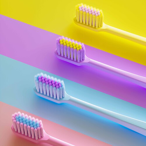 [Strictly Selected] 8 Pack Internet Celebrity Summer Ice Cream Small Head Toothbrush with Soft Bristles to Clean Teeth for Adult Couples