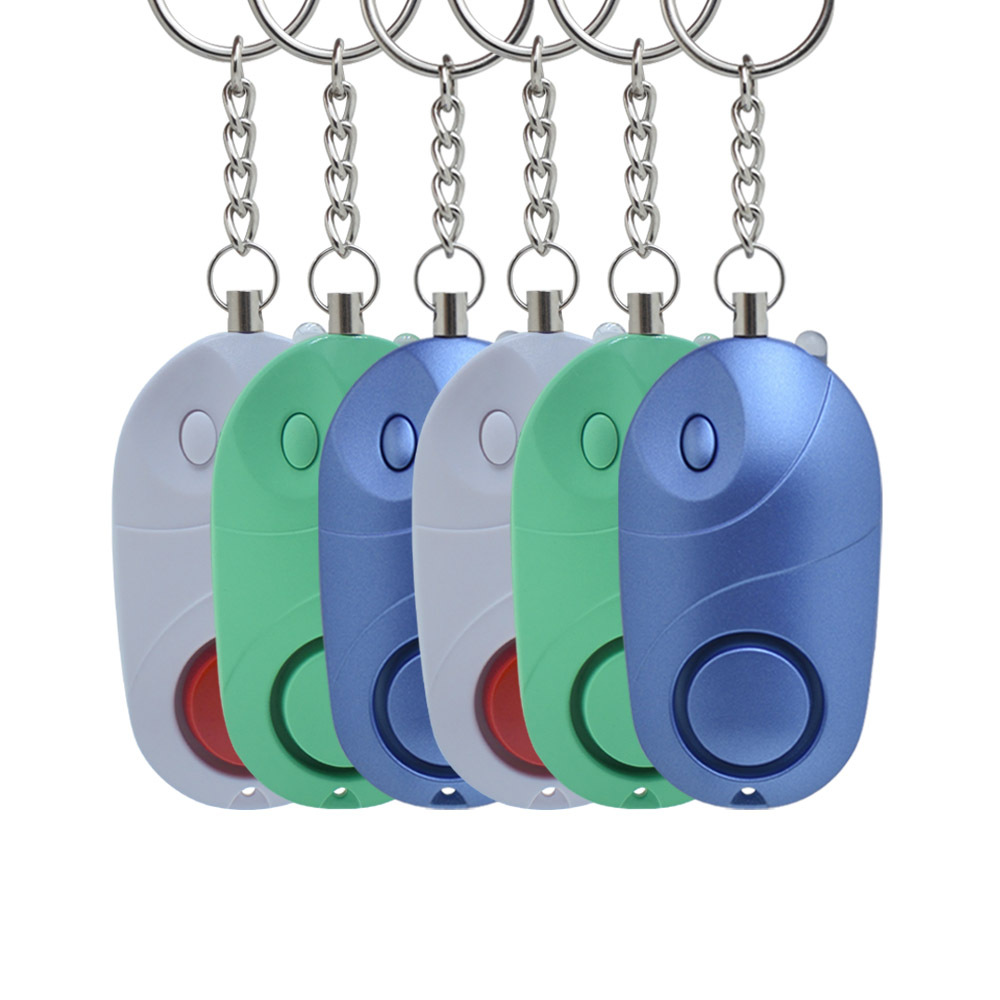 Alarma Personal con Llavero de Jalón y Antipérdida 130-135 dB Con Luz LED para Mochila