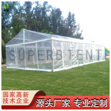 户外透明活动篷房展览铝合金帐篷人字形欧式篷房车展婚庆篷房