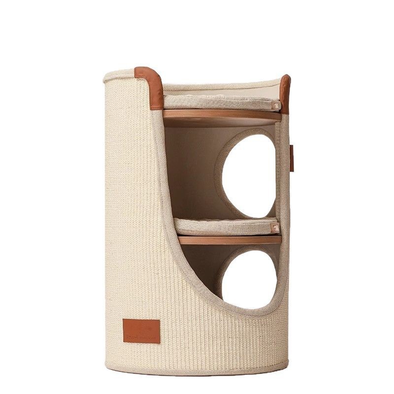 Hoopet gatos nido gatos escalada pequeña casa no ocupa espacio vacaciones romanas cuatro estaciones barriles de seda de doble capa gatos caseros barriles de agarre