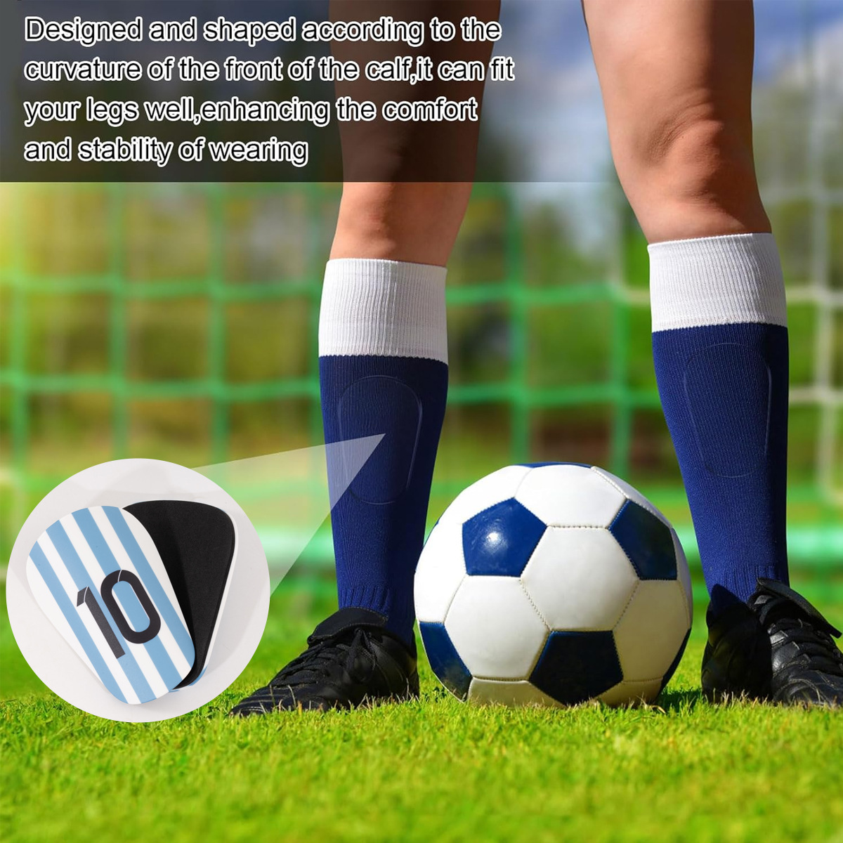 Football Shin Guards For Men And Women, Insert Type Shin Guards For Competition Training, Wear Resistant And Impact Resistant Shinguards Guards_viptrois.com