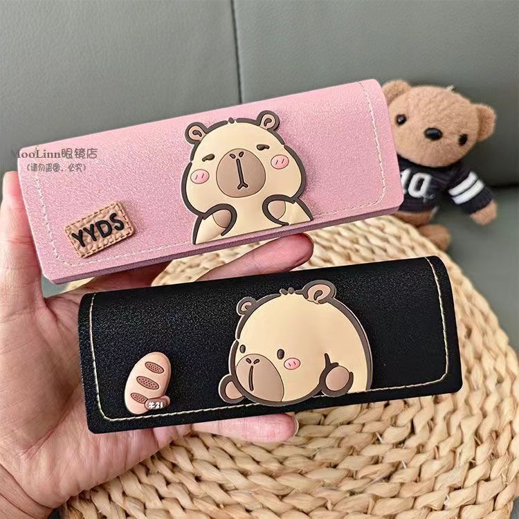 Glasses Case for Students, Lightweight, Portable, Anti-Pressure, Manufacturer, Retro, Artistic, Personalized, Creative, Simple, Sunglasses and Eye Storage Box
