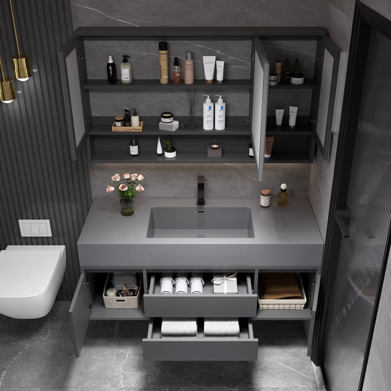 New Bathroom Cabinet Combination Smart Laundry Sink Basin Wash Basin Cabinet Bathroom Wash Basin