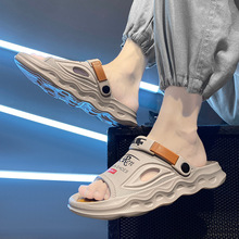 拖鞋男潮牌夏季外穿网红超火踩屎感软底防滑外出休闲运动沙滩凉拖