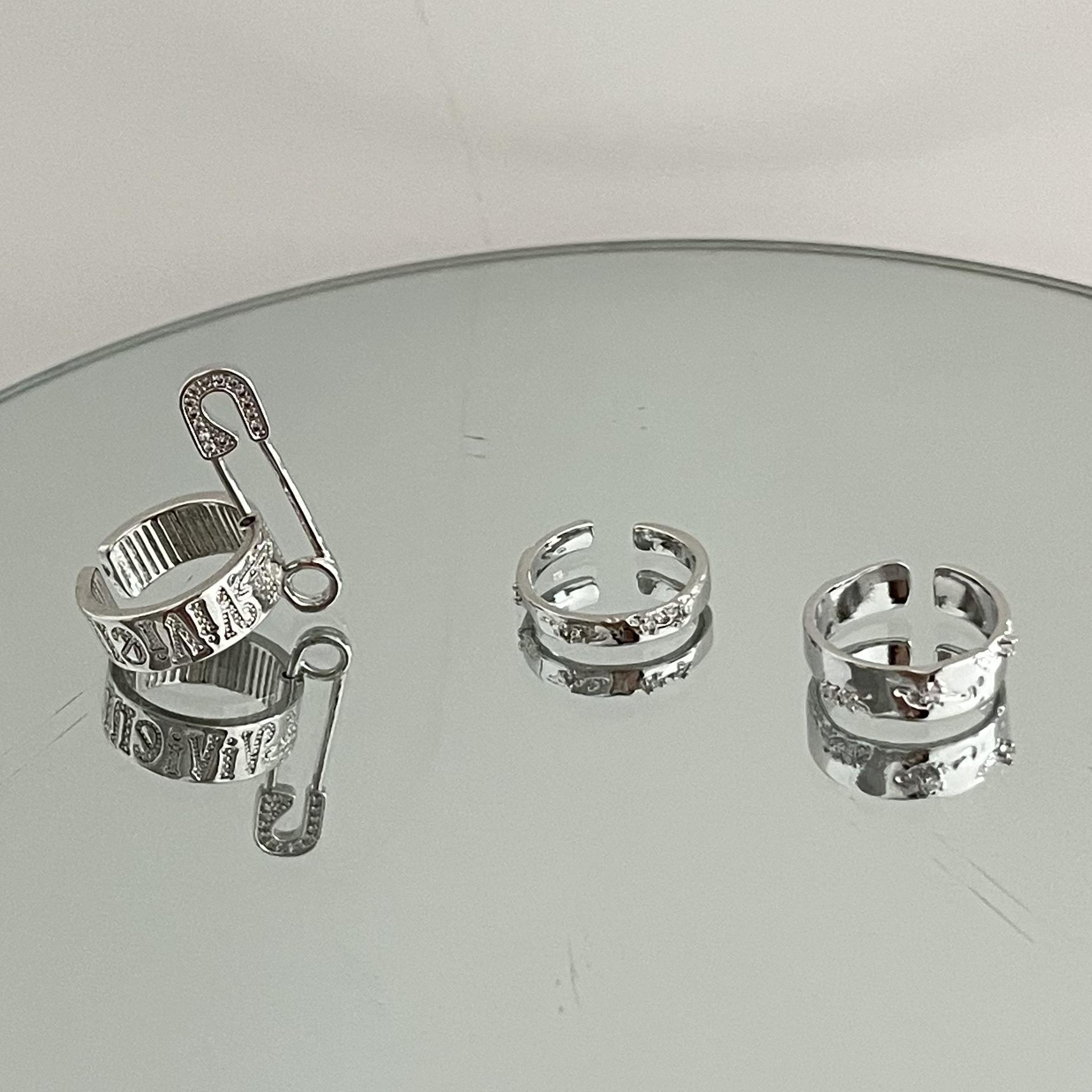 Fashion Paper Clip Alloy Plating Womenu0027S Open Ring 1 Piece