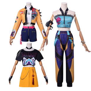 Cross-Border New Product K-Pop Girl Group K-Pop Hunter Girl Group Cos Clothing Rumi Mirazoy Cosplay Costume