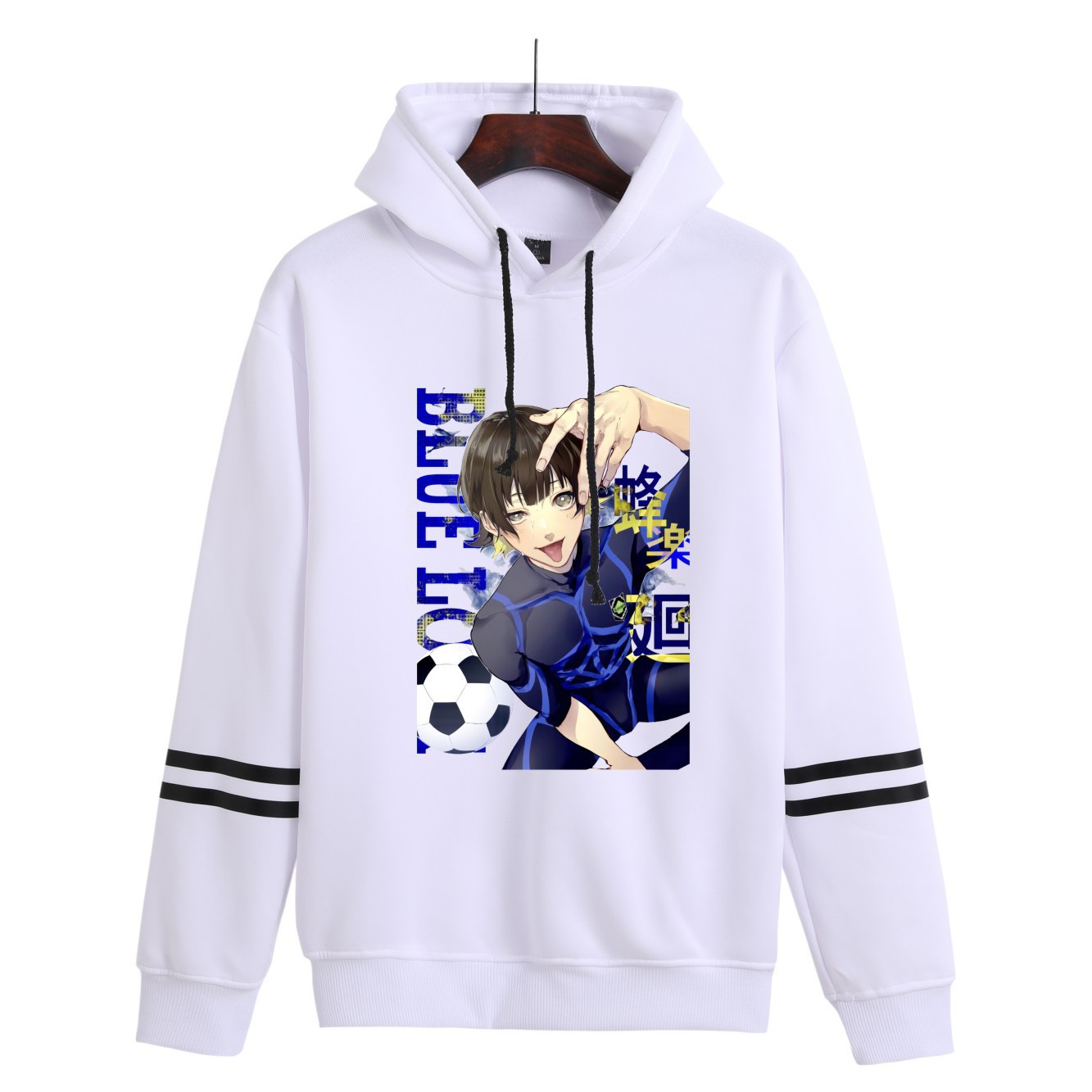 BLUE LOCK Blue Prison Plus Velvet Tamaño más hombres y mujeres Suéter de pareja Trend con capucha sudadera anime