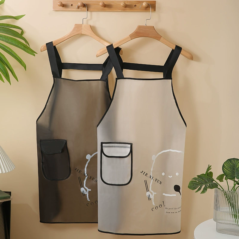 Фартук женский бытовой прозрачный мягкий кожаный кухонный водонепроницаемый маслостойкий Кейтеринг специальный кулинарный ремень одноразовая Новая рабочая одежда