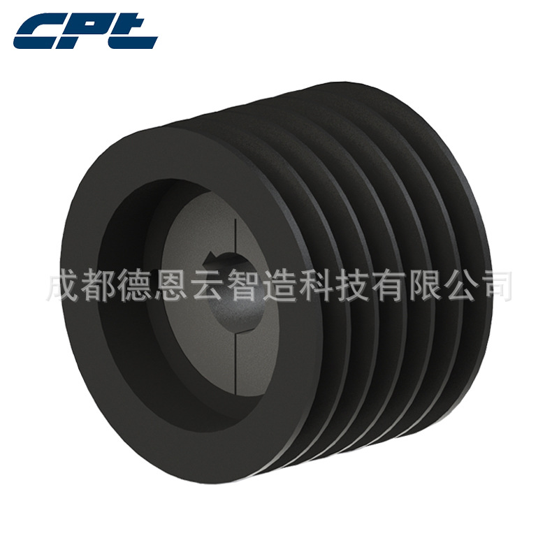 CPT欧标锥套皮带轮SPC236-06配3535锥套六槽皮带轮c型电机皮带轮