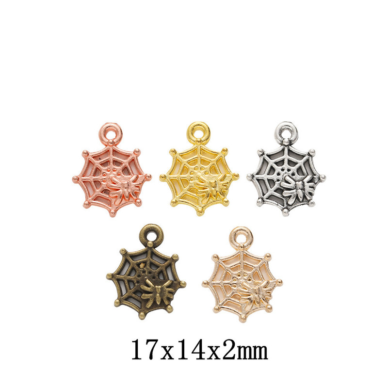 DIY jewelry accessories retro Zinc Alloy Spider Web pendant zakka wholesale factory direct 2294