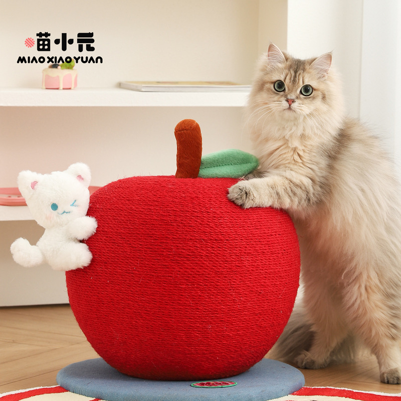 Huayuan Meow Little Yuan Cat Climbing Frame, Durable and Non-Shedding, Suitable for Small Apartments, Space-Saving, Cat Holiday Gift, Apple Cat Climbing Frame Huayuan Meow Little Yuan Cat Climbing Frame, Durable and Non-Shedding, Suitable for Small Apartments, Space-Saving, Cat Holiday Gift, Apple Cat Climbing Frame
