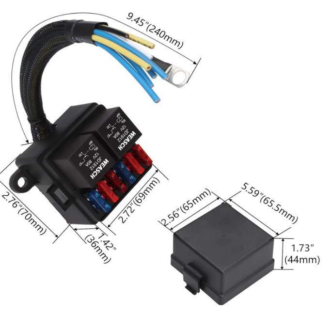 6+2 способа с реле, блок управления предохранителями, сельскохозяйственная техника, интеллектуальный робот, электрический блок управления, вставной предохранитель