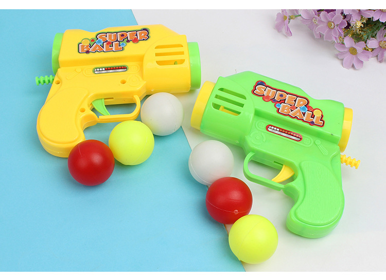 New Fun Elastic Table Tennis Gun Game Gun Children's Shooting Toy Boy Playing Ball Gun Gift display picture 7