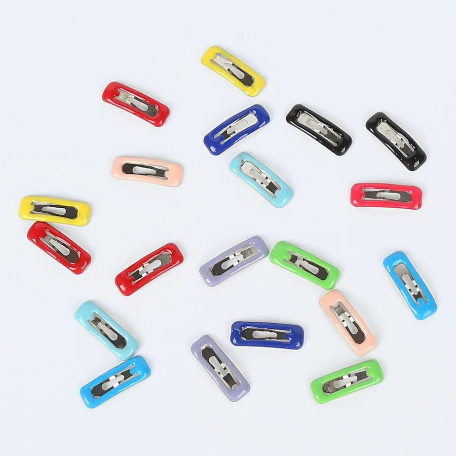 Корейские мини аксессуары для волос для домашних животных заколка для волос DIY маленькие аксессуары заколка для волос капля масла BB зажим 2 см цветная заколка для капель