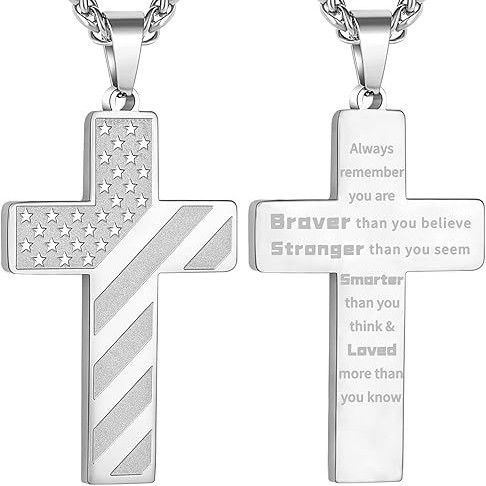 2개의 단단한 십자가 + 목걸이