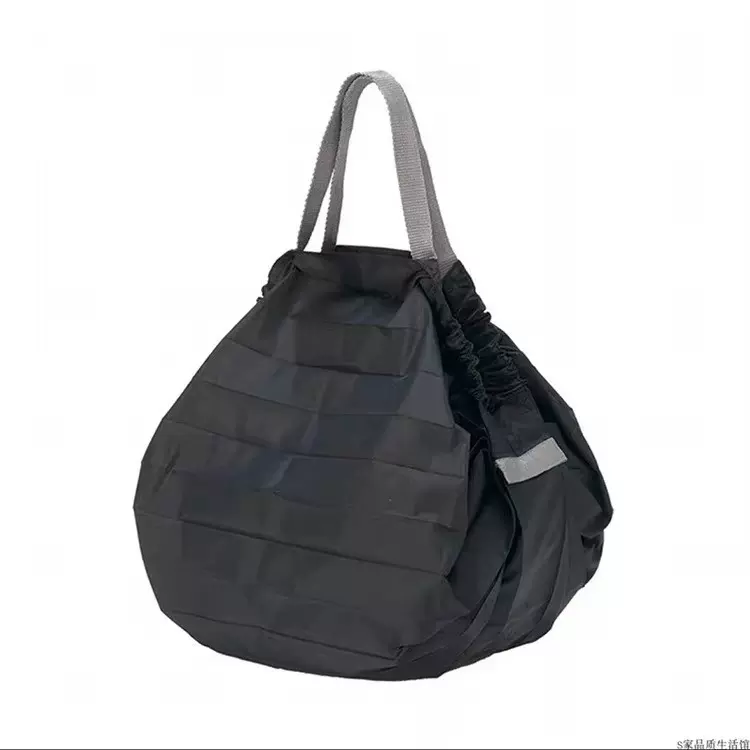 外贸时尚环保RPET折叠购物袋轻便便携聚酯布购物袋风琴打褶帆布包