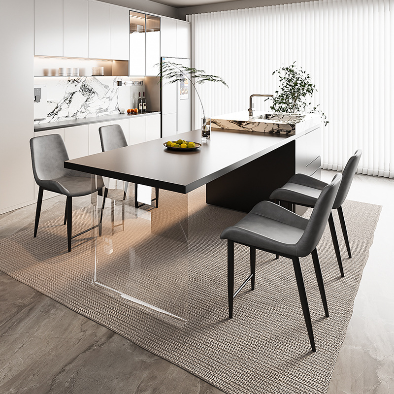 Commercial Restaurant Elevated Dining Chair Island Chair Home High Stool Popular Milk Tea Shop Restaurant Chair with Backrest