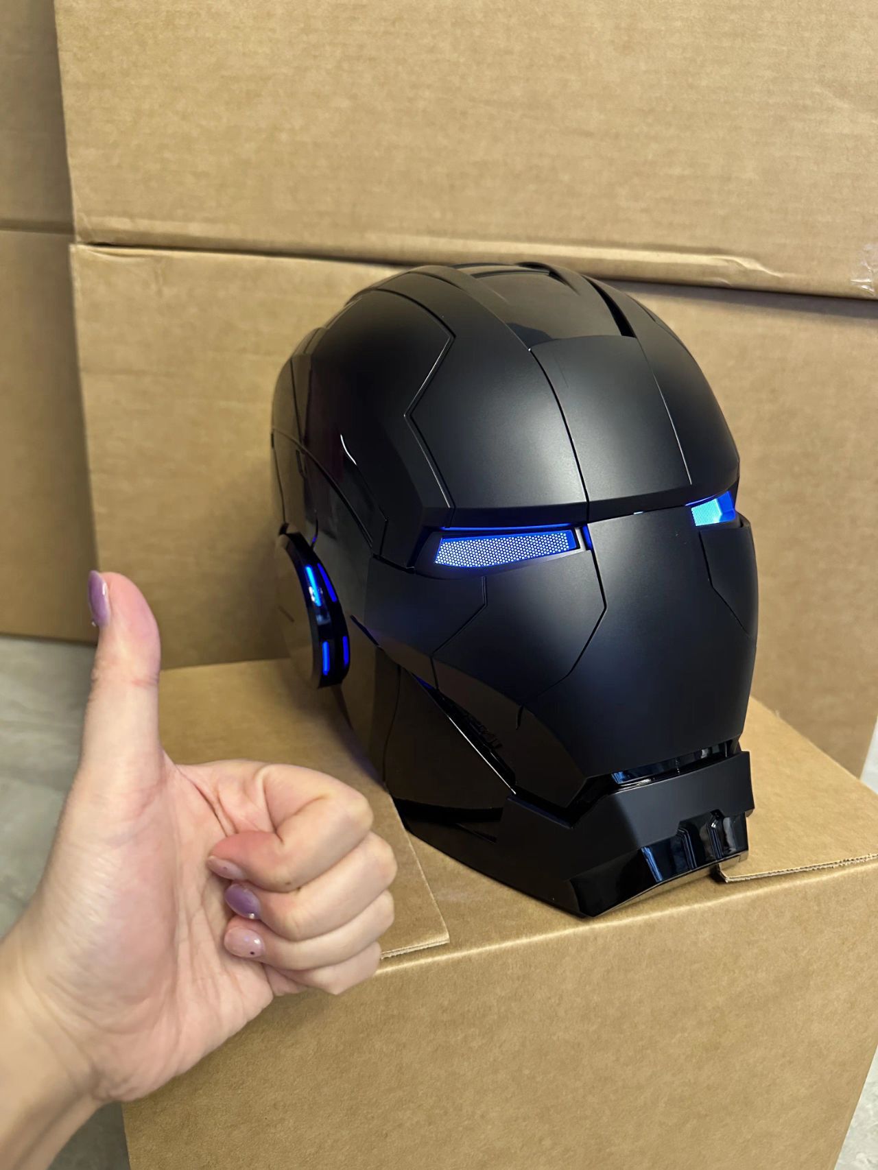 Matte Black MK5 Helmet [Chinese and English Dual Control]