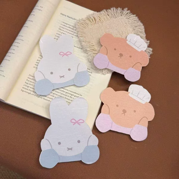 New Style Face-Lifting Cartoon Cute Bunny and Bear Magic Stickers for Fixing Stray Hair, Korean-Style Sweet Bangs Magic Stickers