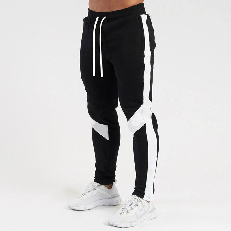 Jacket suit Pants Slim-fit Sports Pants Men's European and American Running Fitness Casual Trousers Tether Tight Training Pants