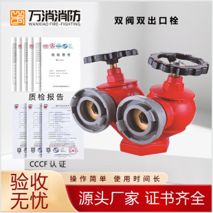 Wanshuo Fire National Standard Snss65 Double Valve Fire Hydrant Snssw65 Pressure Reducing Voltage Stabilizing Double Valve Double Switch Fire Hydrant