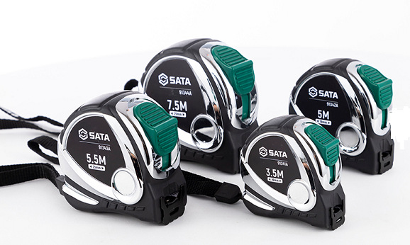 SATA世达工具 凯钛系列包胶型钢卷尺5.5Mx25MM   91343A