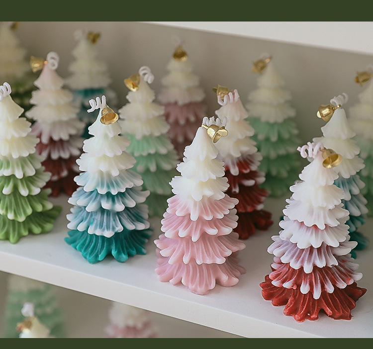 Christmas Cute Christmas Tree Paraffin Party Candle 1 Piece display picture 1