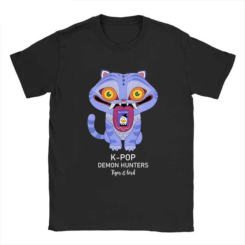 狩魔女グループ周辺プリントラウンドネック半袖外国貿易夏カジュアルスポーツトップスルーズTシャツヨーロッパとアメリカのトレンド|undefined