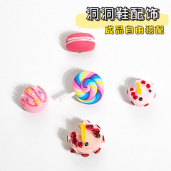 Hole shoe accessories DIY accessories shoe buckle resin cross shoe flower Carlochi decorative buckle detachable candy shoe decoration