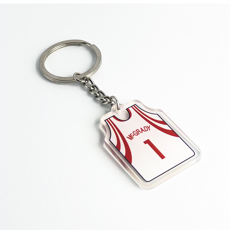 NBA baloncesto llavero estrella Durant Curry Owen acrílico colgante bolsa de Jersey adornos regalo