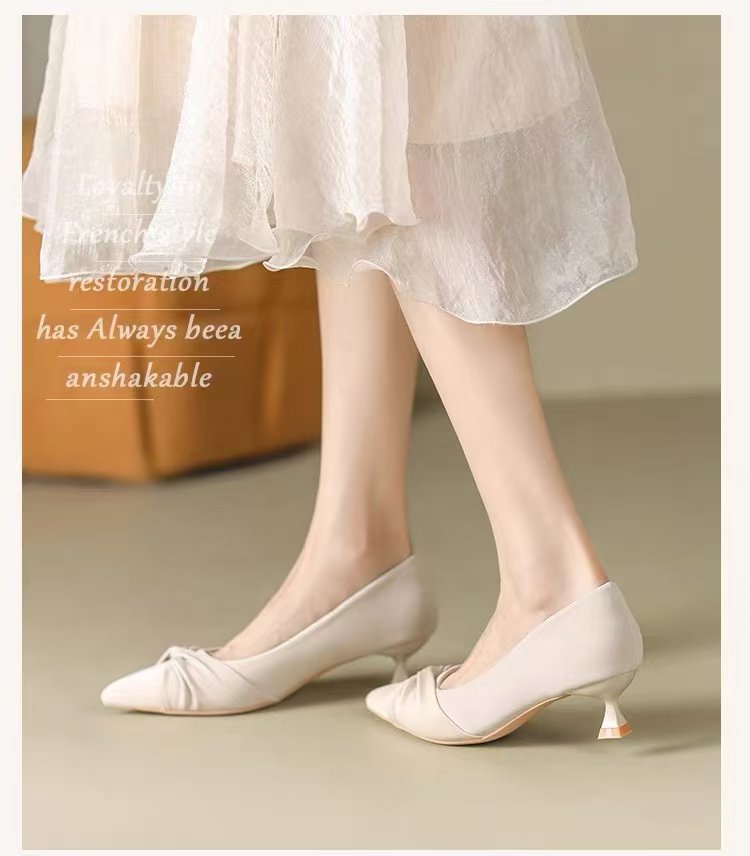 Women's Stiletto Pumps Pointed Toe Elegant Versatile Heels_voghion.com